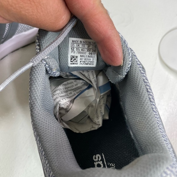 Adidas Gray Athletic Shoes with Lightweight Mesh Design - Picture 6 of 6